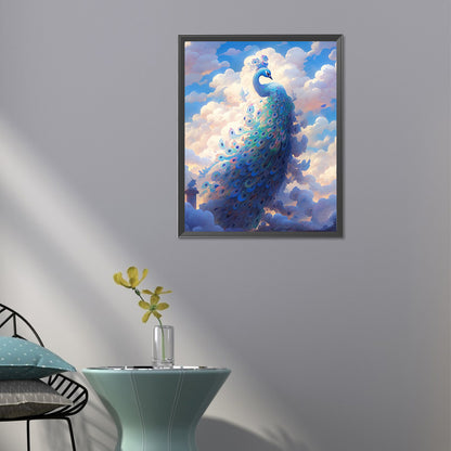 Peacock - AB Round Drill Diamond Painting 40*50CM