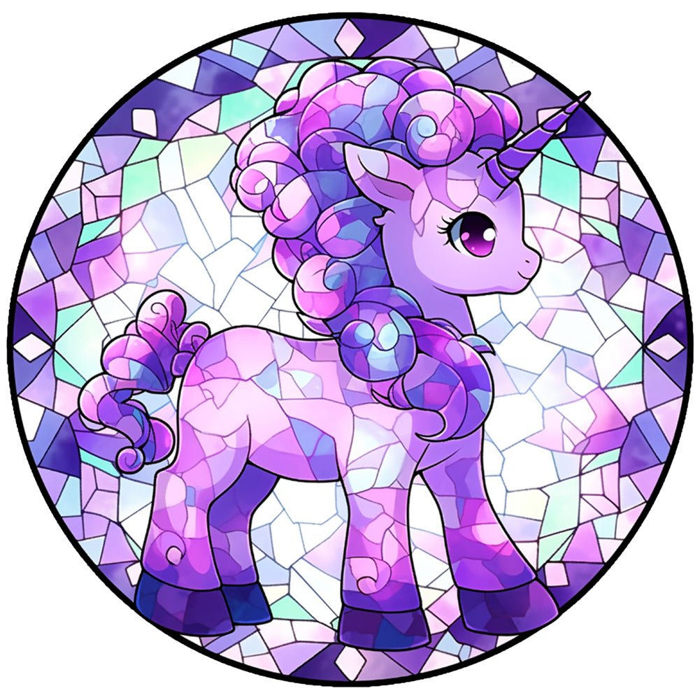 My Little Pony Glass Painting - Full Round Drill Diamond Painting 30*30CM