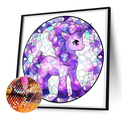 My Little Pony Glass Painting - Full Round Drill Diamond Painting 30*30CM