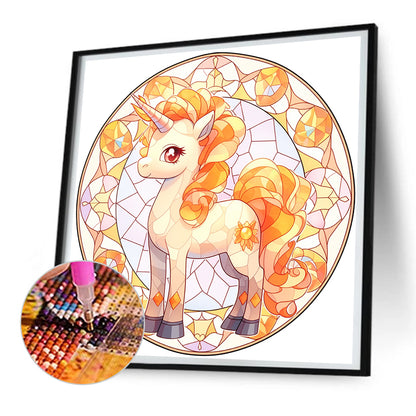 My Little Pony Glass Painting - Full Round Drill Diamond Painting 30*30CM