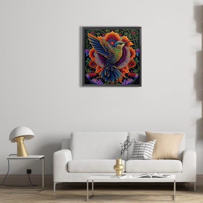 Flower And Sparrow - Full Round Drill Diamond Painting 30*30CM
