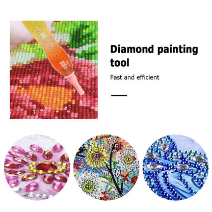 DIY 5D Diamond Stylus Pen Art Dotting Pen Threaded Spotting Pen with Accessories