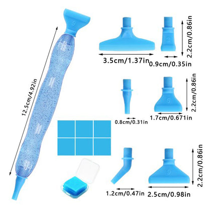 DIY 5D Diamond Stylus Pen Art Dotting Pen Threaded Spotting Pen with Accessories