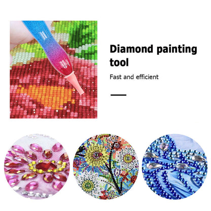 DIY 5D Diamond Stylus Pen Art Dotting Pen Threaded Spotting Pen with Accessories