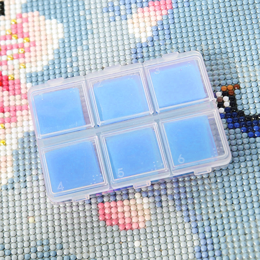 DIY Diamond Painting Wax 2x2cm 30pcs Glue Clay Wax Tool Set 6 Colors For Drawing