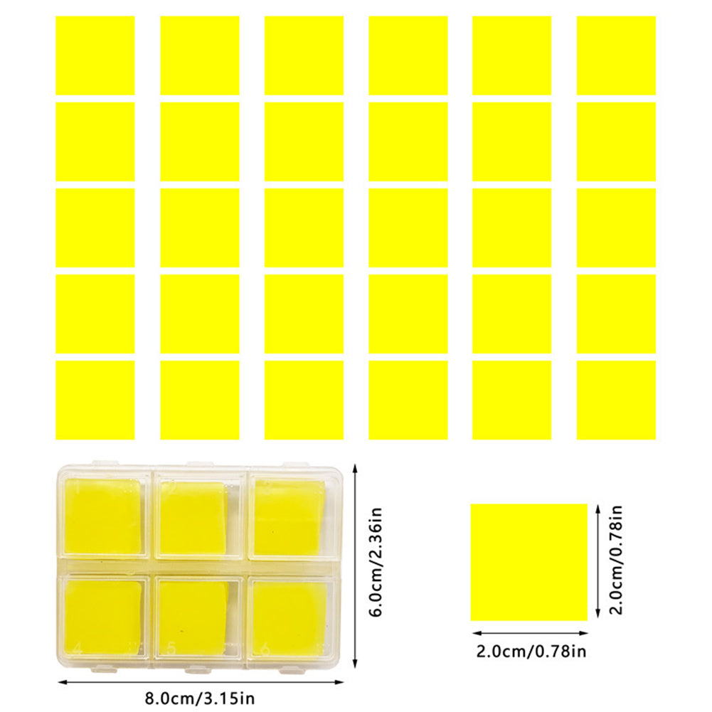 DIY Diamond Painting Wax 2x2cm 30pcs Glue Clay Wax Tool Set 6 Colors For Drawing