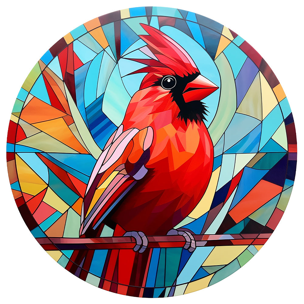 Cardinal Glass Painting - Full Round Drill Diamond Painting 30*30CM