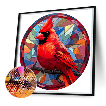 Cardinal Glass Painting - Full Round Drill Diamond Painting 30*30CM