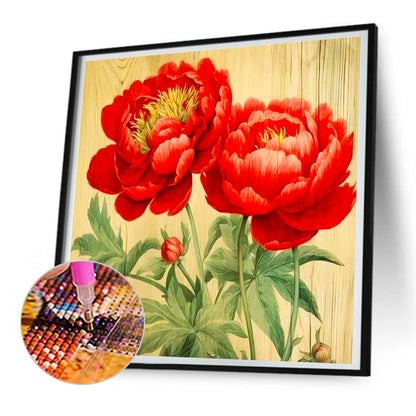 Peony - Full Round Drill Diamond Painting 30*30CM