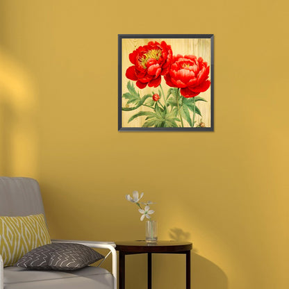 Peony - Full Round Drill Diamond Painting 30*30CM