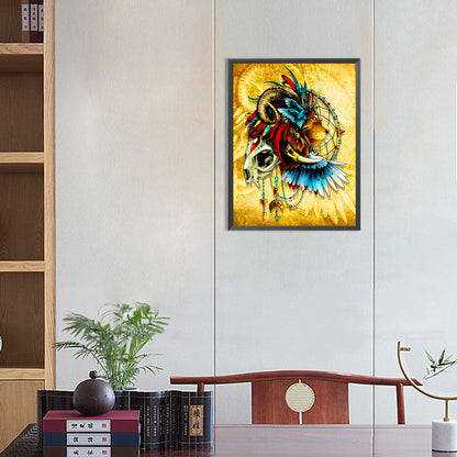 Dream Catcher And Lion - Full Round Drill Diamond Painting 30*40CM