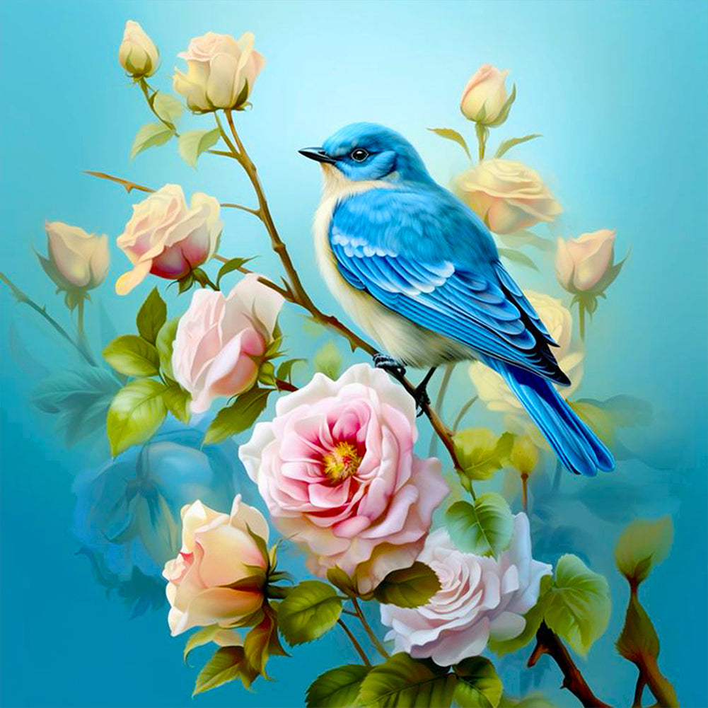 Flowers And Birds - Full Round Drill Diamond Painting 40*40CM