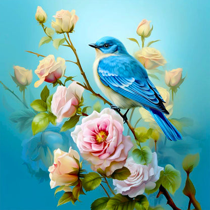 Flowers And Birds - Full Round Drill Diamond Painting 40*40CM