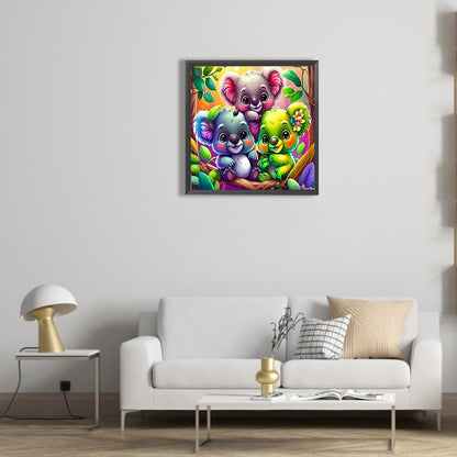 Three Little Koalas - Full Round Drill Diamond Painting 30*30CM