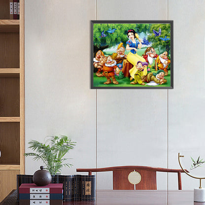 Snow White And The Seven Dwarfs - Full Round Drill Diamond Painting 55*45CM