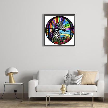 Zebra - Full Round Drill Diamond Painting 30*30CM