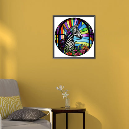 Zebra - Full Round Drill Diamond Painting 30*30CM