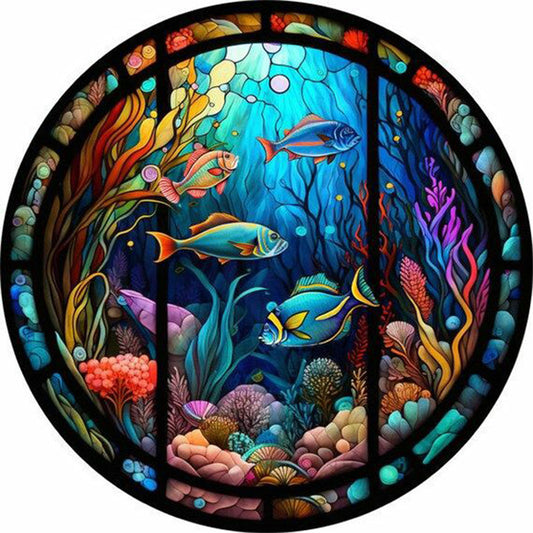 Ocean Colorful Fish - Full Round Drill Diamond Painting 30*30CM