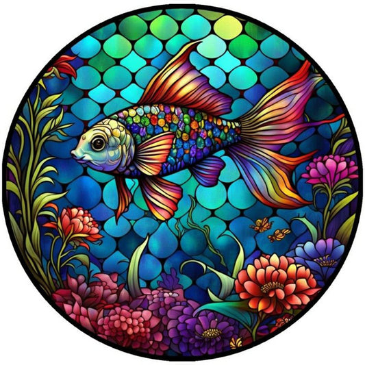 Ocean Colorful Fish - Full Round Drill Diamond Painting 30*30CM