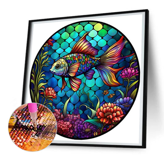 Ocean Colorful Fish - Full Round Drill Diamond Painting 30*30CM