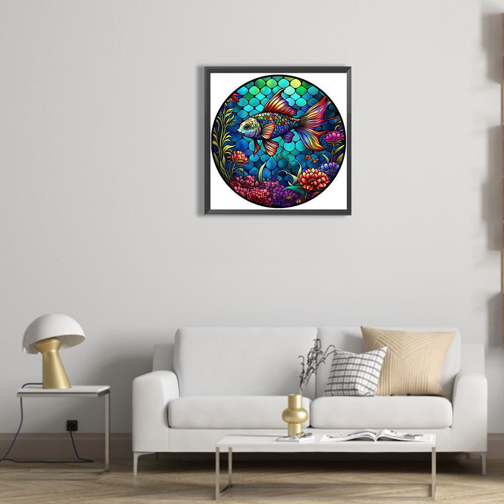 Ocean Colorful Fish - Full Round Drill Diamond Painting 30*30CM