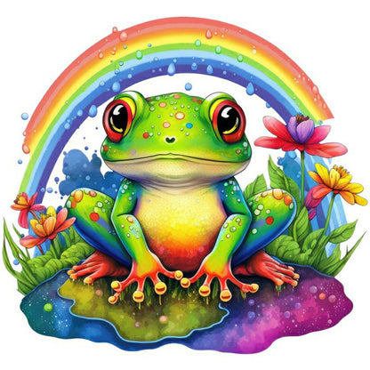 Rainbow Frog - Full Round Drill Diamond Painting 30*30CM