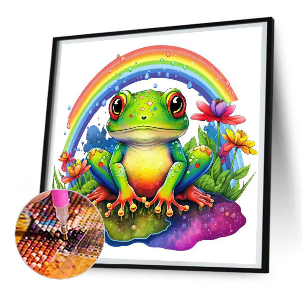 Rainbow Frog - Full Round Drill Diamond Painting 30*30CM