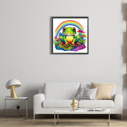 Rainbow Frog - Full Round Drill Diamond Painting 30*30CM