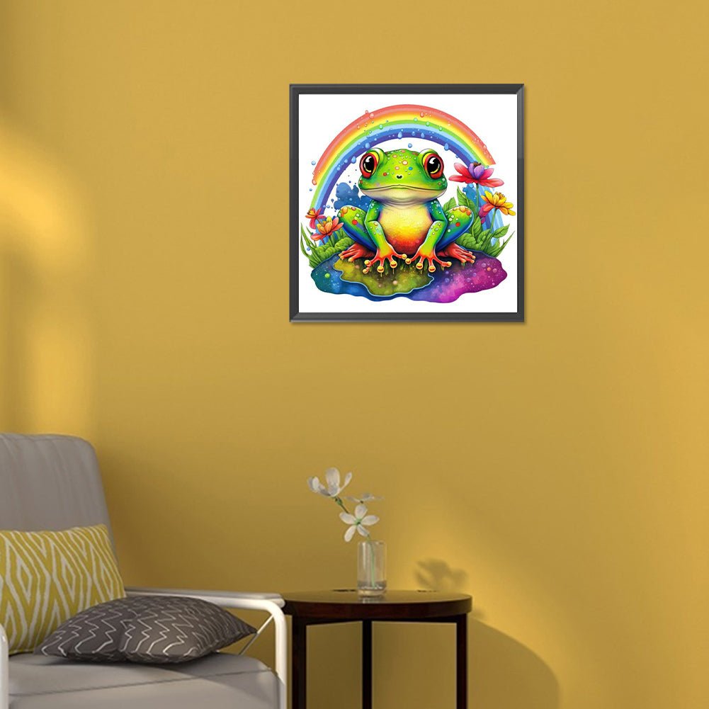 Rainbow Frog - Full Round Drill Diamond Painting 30*30CM