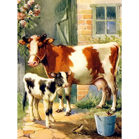 The Cow - Full Round Drill Diamond Painting 30*40CM