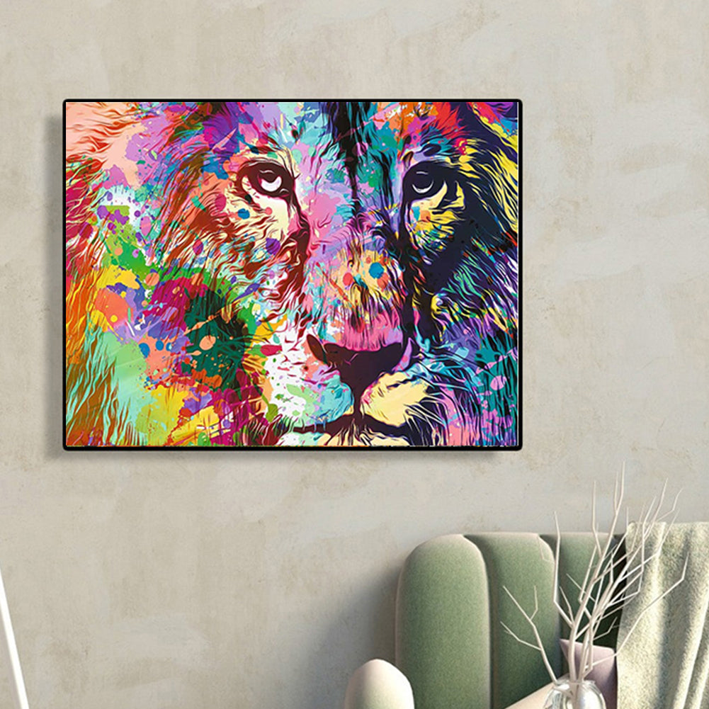 Color Lion - Full Square Drill Diamond Painting 40*30CM