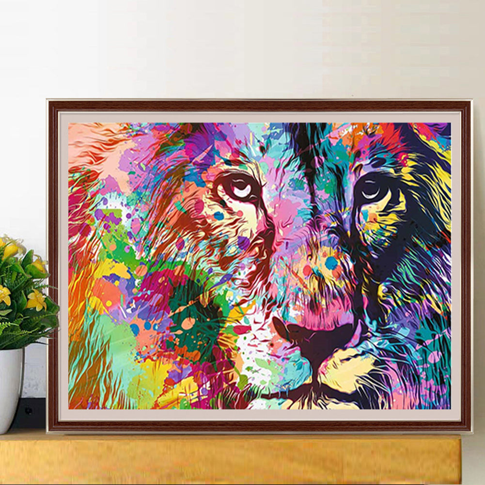 Color Lion - Full Square Drill Diamond Painting 40*30CM