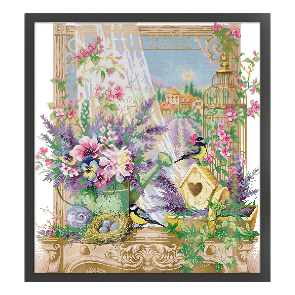 The Smell Of Provence - 14CT Stamped Cross Stitch 48*54CM(Joy Sunday)