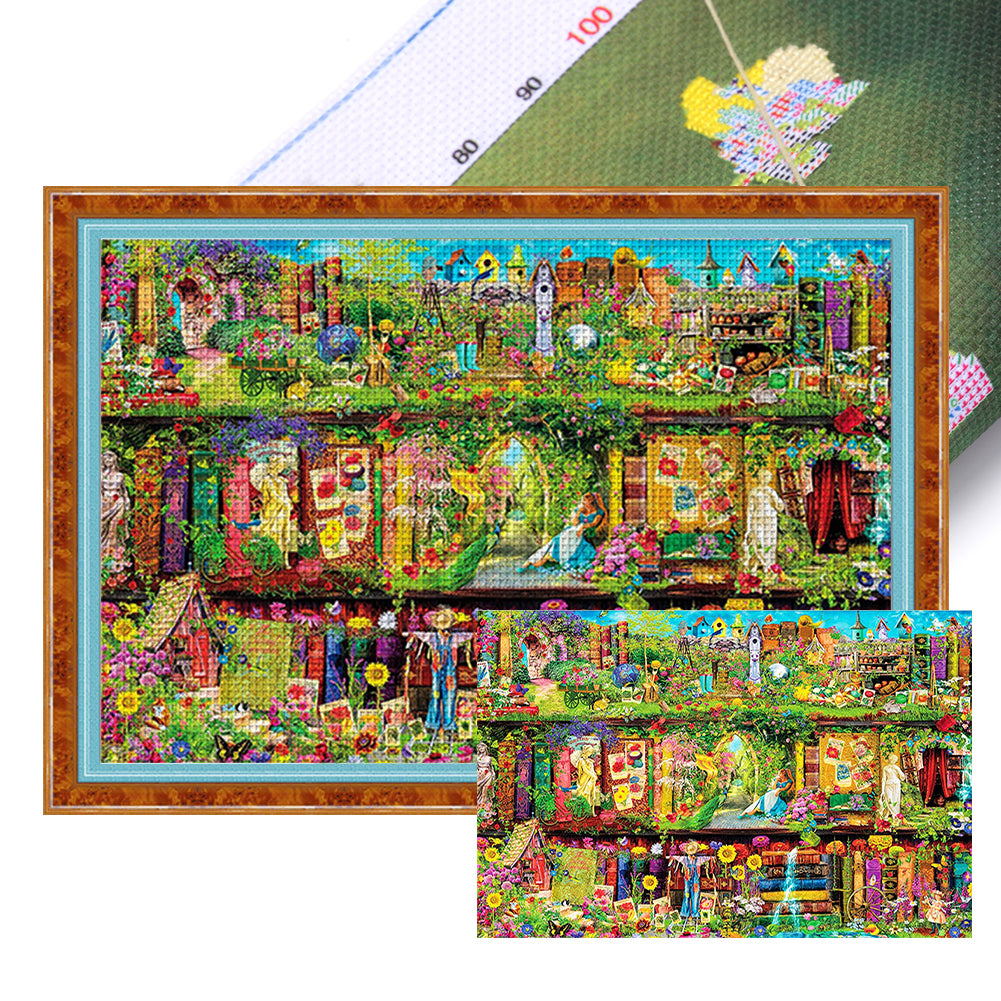 Colorful Scenery - 18CT Stamped Cross Stitch 60*45CM