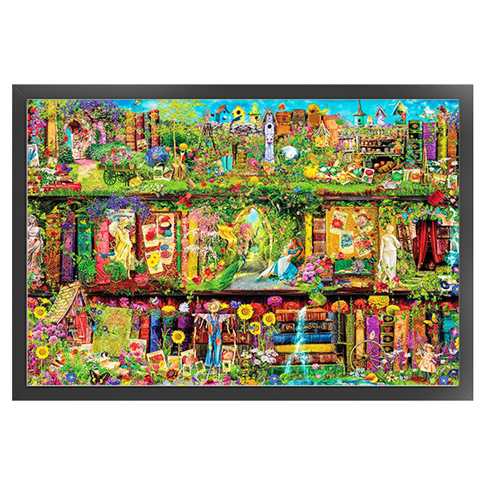 Colorful Scenery - 18CT Stamped Cross Stitch 60*45CM