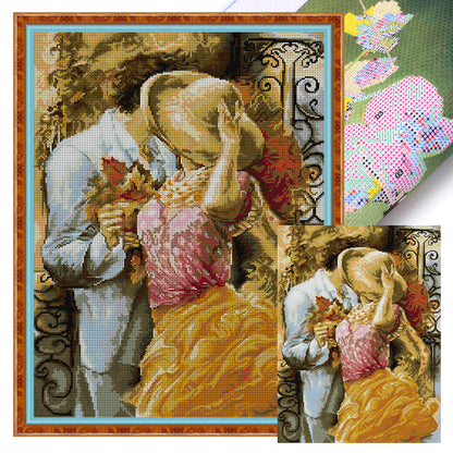 Autumn Passion - 14CT Stamped Cross Stitch 41*55CM(Joy Sunday)