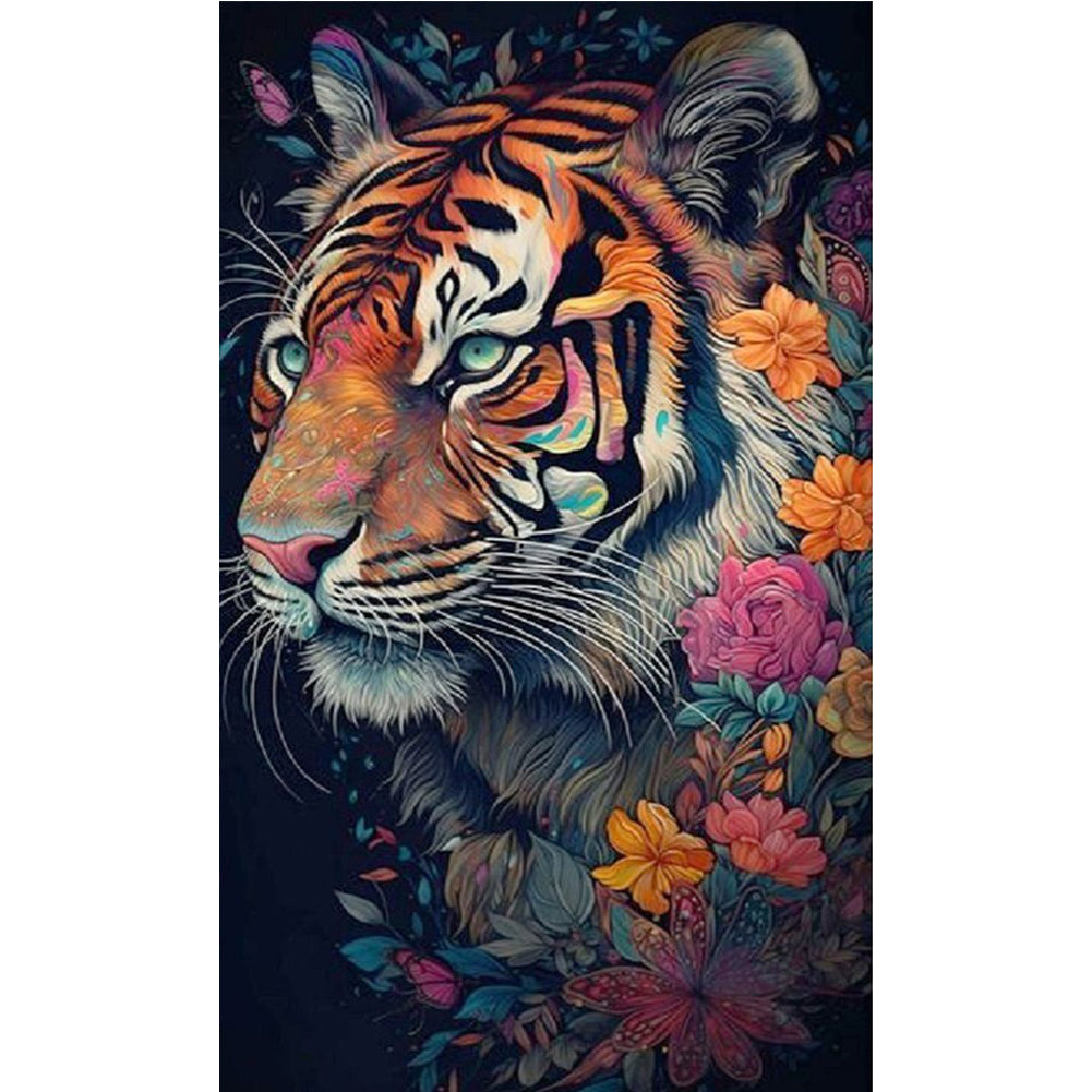Tiger - 11CT Stamped Cross Stitch 40*65CM