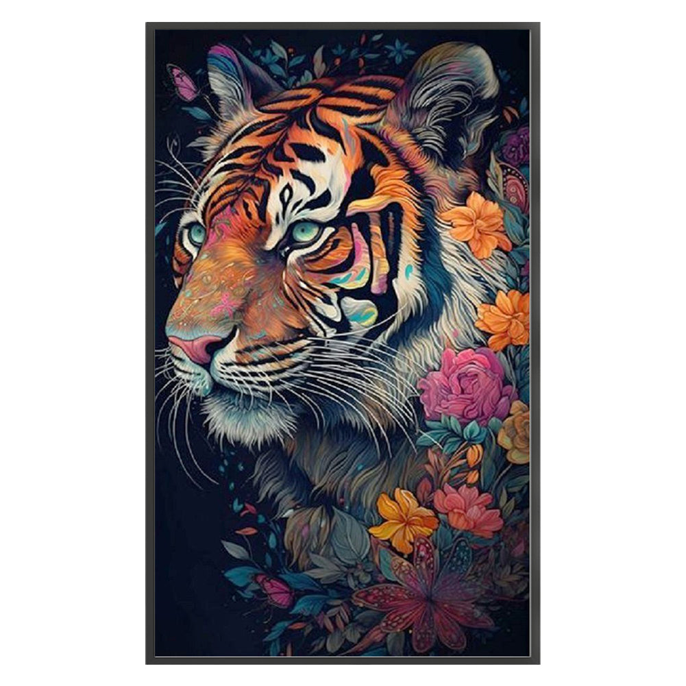 Tiger - 11CT Stamped Cross Stitch 40*65CM