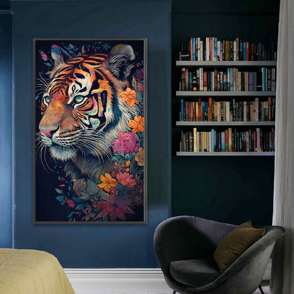 Tiger - 11CT Stamped Cross Stitch 40*65CM