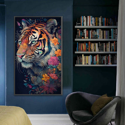 Tiger - 11CT Stamped Cross Stitch 40*65CM