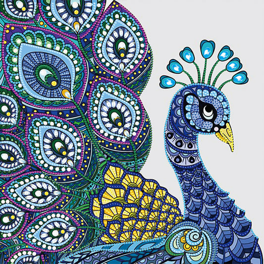 Peacock - Special Shaped Drill Diamond Painting 40*40CM