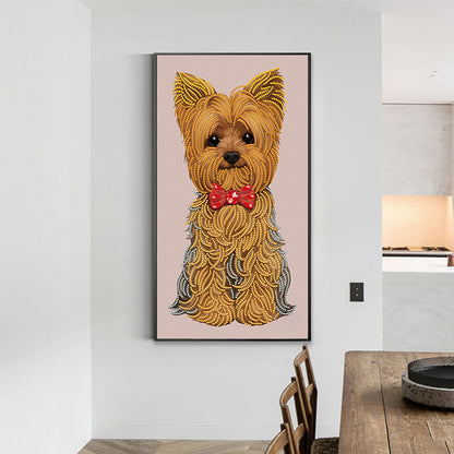 Yorkshire Terrier - Special Shaped Drill Diamond Painting 30*50CM