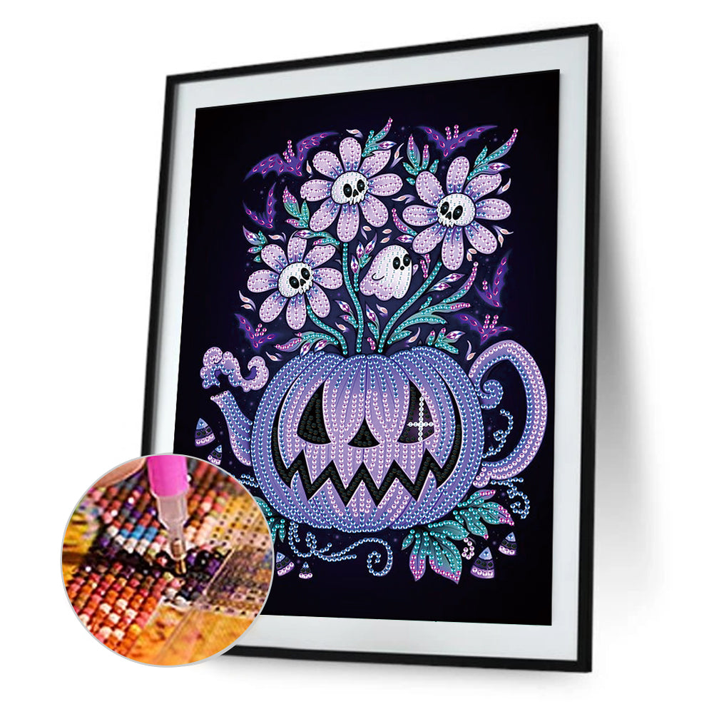 Ghost Flower Language - Special Shaped Drill Diamond Painting 30*40CM