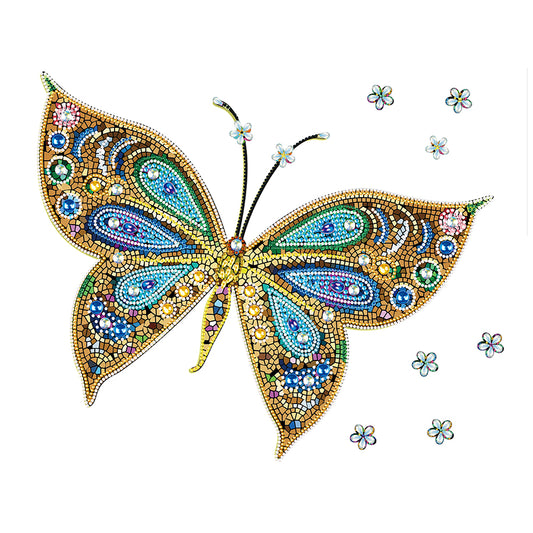 Colorful Butterfly - Special Shaped Drill Diamond Painting 55*40CM