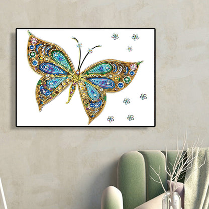 Colorful Butterfly - Special Shaped Drill Diamond Painting 55*40CM