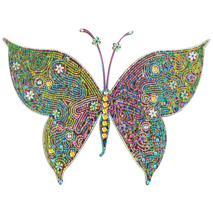 Colorful Butterfly - Special Shaped Drill Diamond Painting 55*40CM