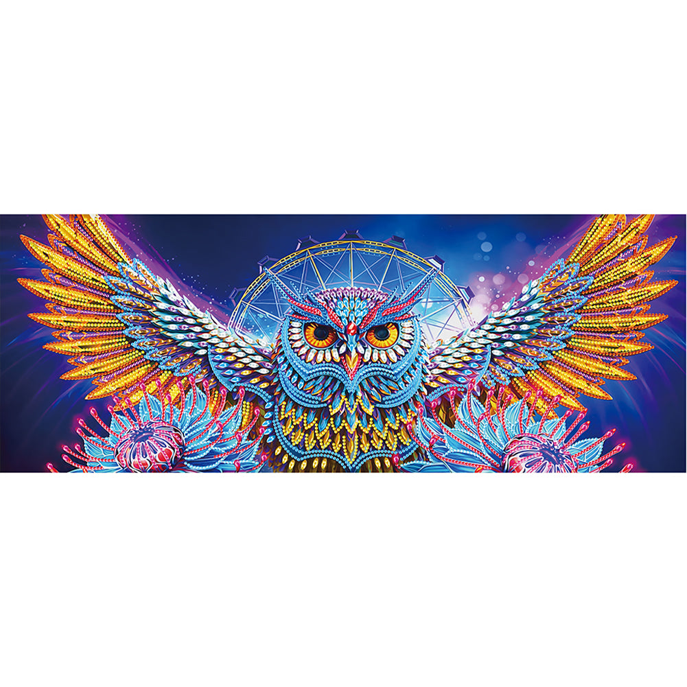 Owl - Special Shaped Drill Diamond Painting 70*30CM