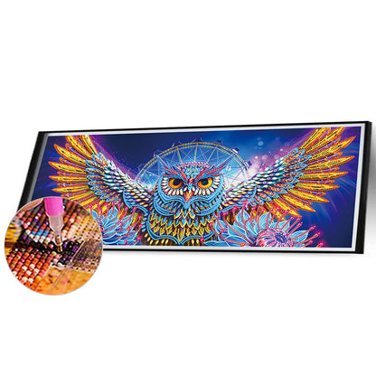 Owl - Special Shaped Drill Diamond Painting 70*30CM