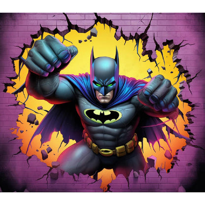 Batman Through The Wall - Full Round Drill Diamond Painting 40*35CM