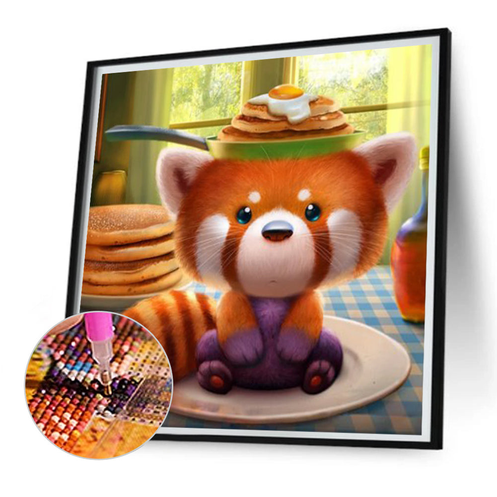 Fried Egg Fox - Full Square Drill Diamond Painting 30*30CM